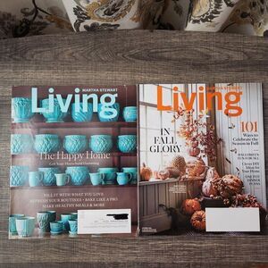 Martha Stewart Living Magazine Lot September, October 2020 Back Issue